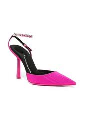 Alexander Wang Delphine 105mm logo-strap pumps