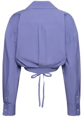 Alexander Wang Double Layered Cotton Crop Shirt