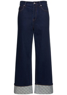 Alexander Wang Embellished Straight Cotton Jeans