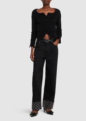 Alexander Wang Embellished Straight Jeans