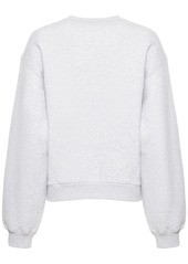 Alexander Wang Essential Logo Cotton Jersey Sweatshirt