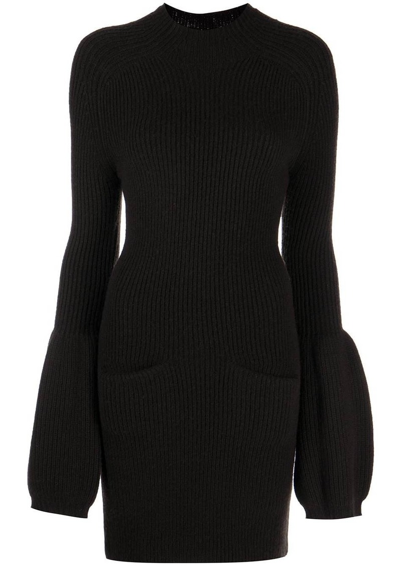 Alexander Wang flared-cuff knitted dress