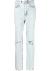 Alexander Wang high rise distressed-finish jeans