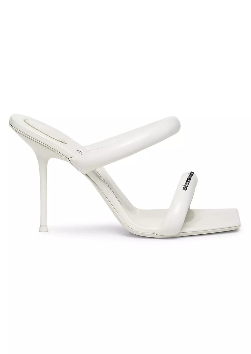 Alexander Wang Julie 105MM Leather Tubular Sandals