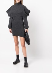 Alexander Wang knitted cold-shoulder mini dress