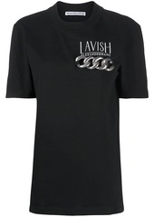 Alexander Wang Lavish chain-logo T-shirt