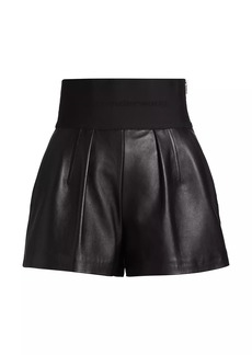 Alexander Wang Leather Safari Shorts