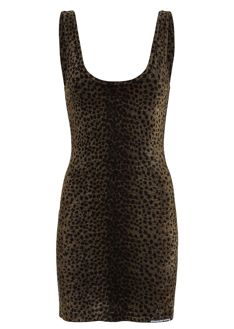 alexander wang leopard dress