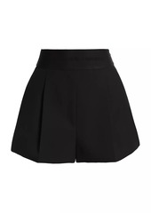 Alexander Wang Logo Banded Pleated Shorts