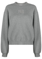 Alexander Wang glitter-effect terry sweatshirt