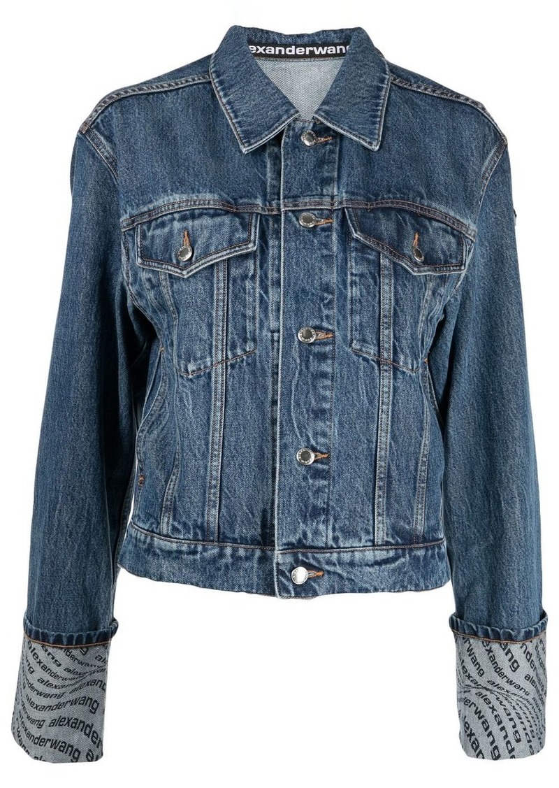 Alexander Wang logo-print denim jacket