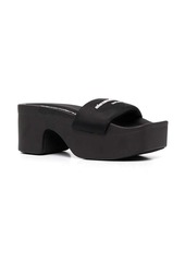 Alexander Wang logo-print strap slides