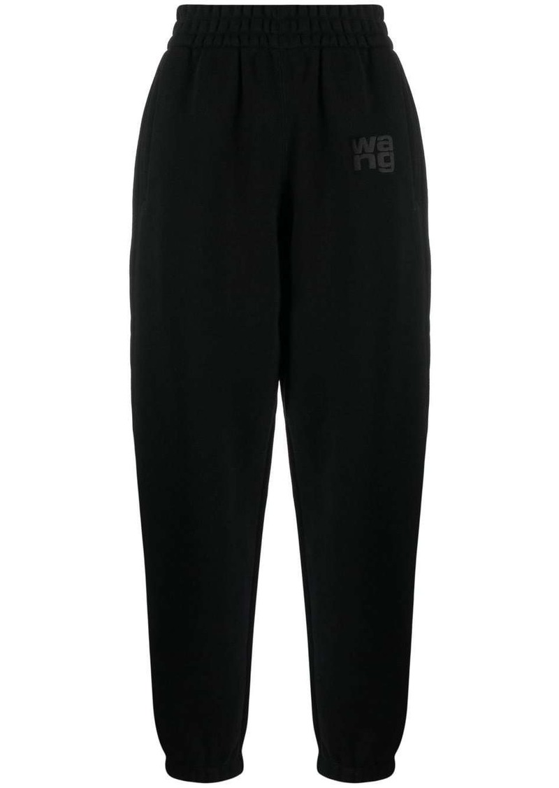 Alexander Wang logo-print tapered track pants