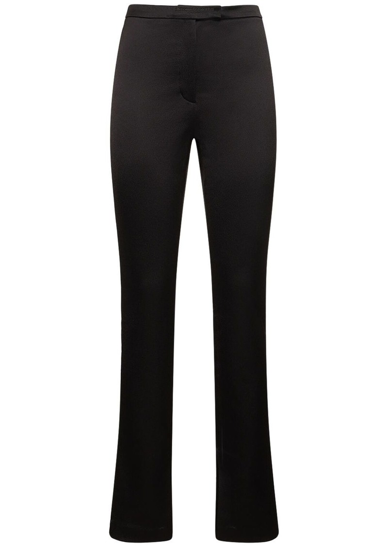 Alexander Wang Logo Tailored Cotton Blend Leggings