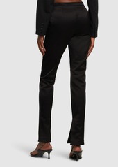 Alexander Wang Logo Tailored Cotton Blend Leggings