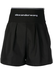 Alexander Wang logo waistband safari shorts