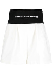 Alexander Wang logo-waistband tailored short