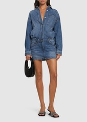 Alexander Wang Long Sleeve Denim Mini Dress