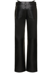 Alexander Wang Low Rise Leather Jeans