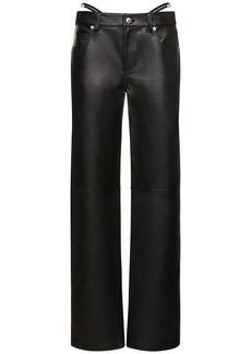 Alexander Wang Low Rise Leather Jeans