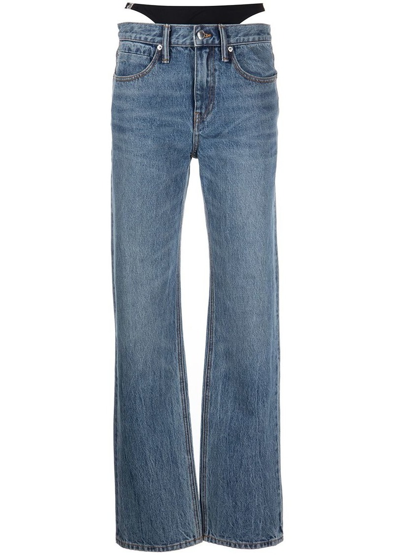Alexander Wang low-waisted thong jeans