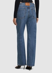 Alexander Wang Mid Rise Relaxed Cotton Denim Jeans