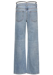 Alexander Wang Mid Rise Relaxed Cotton Denim Jeans