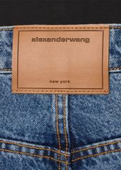 Alexander Wang Mid Rise Relaxed Cotton Denim Jeans