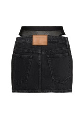 Alexander Wang Mini Skirt W/ Mesh Underwear