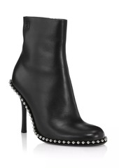 Alexander Wang Nova 105MM Bead-Adorned Leather Ankle Boots