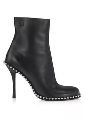 Alexander Wang Nova 105MM Bead-Adorned Leather Ankle Boots