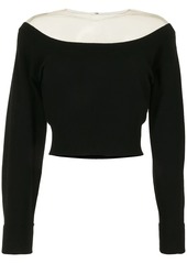 Alexander Wang off-shoulder cropped knitted top