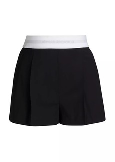 Alexander Wang Pleated High-Rise Shorts