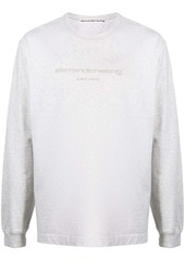 Alexander Wang glitter-effect long-sleeve T-shirt