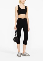 Alexander Wang rhinestone-trim cropped top