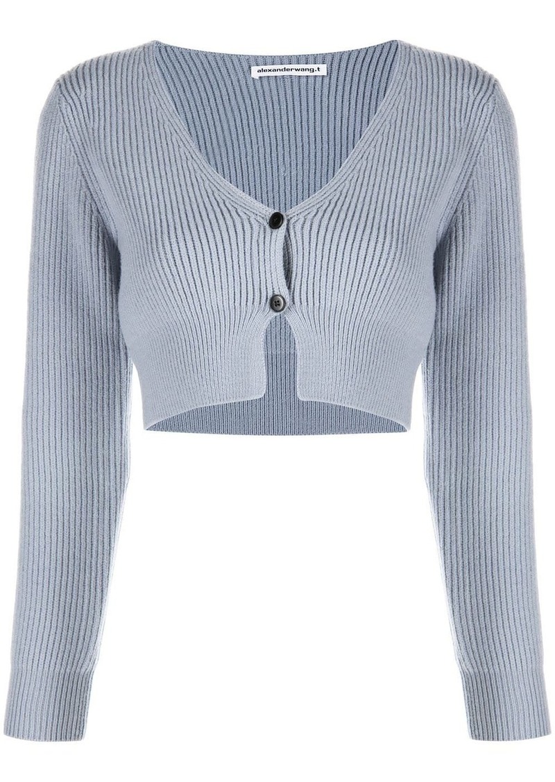 Alexander Wang ribbed-knit cropped cardigan