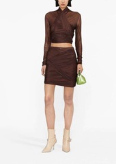 Alexander Wang ruched draped skirt