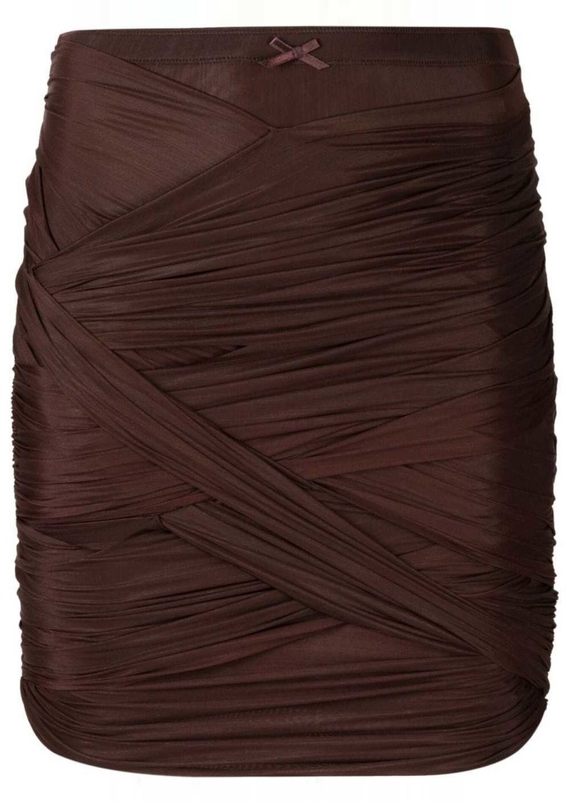 Alexander Wang ruched draped skirt