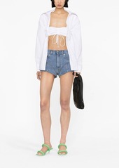 Alexander Wang ruched-waist lonsleeved shirt