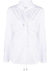 Alexander Wang ruched-waist lonsleeved shirt