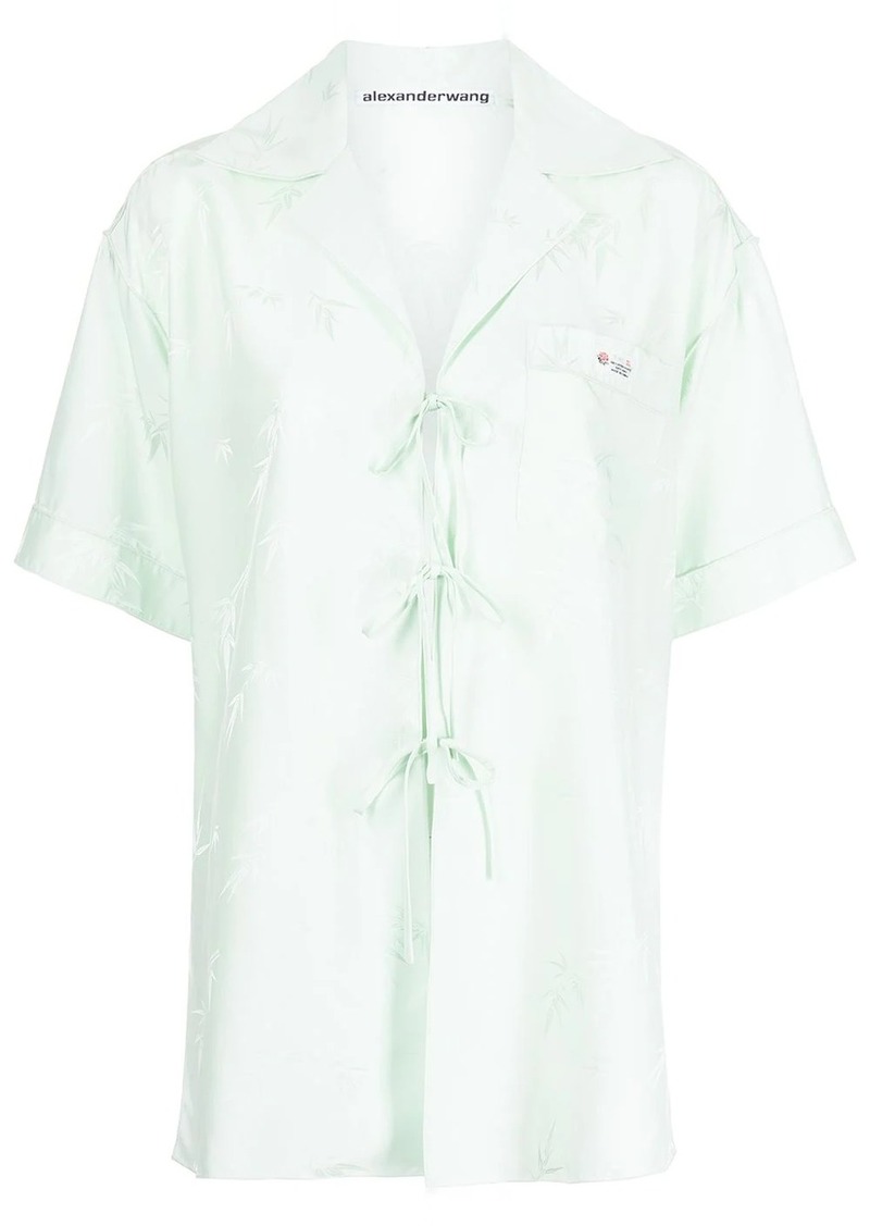 Alexander Wang jacquard pajama-style shirt