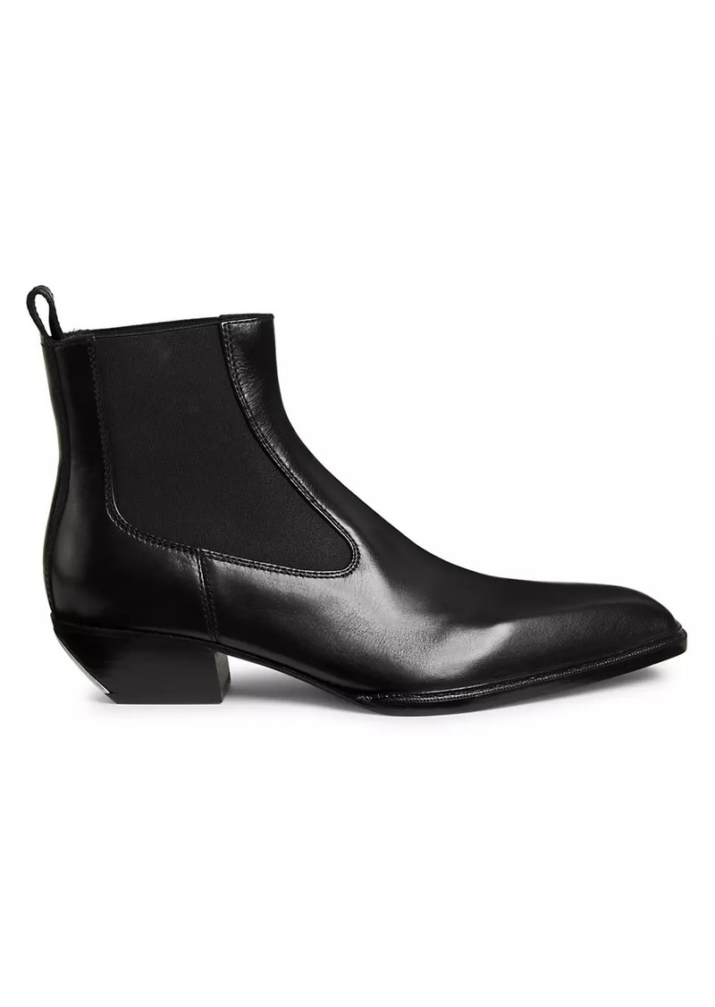 Alexander Wang Slick 40MM Leather Ankle Boots