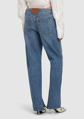 Alexander Wang Slit Hem Jeans W/ Mesh Underwear