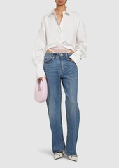 Alexander Wang Slit Hem Jeans W/ Mesh Underwear