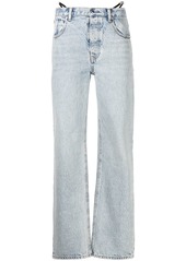 Alexander Wang strap-detail straight-leg jeans