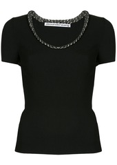 Alexander Wang trapped chain knitted top