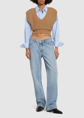 Alexander Wang V Front Relaxed Jeans