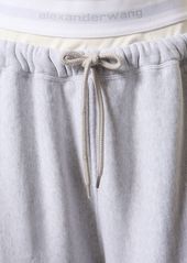 Alexander Wang Wide Leg Cotton Sweatpants W/ Logo