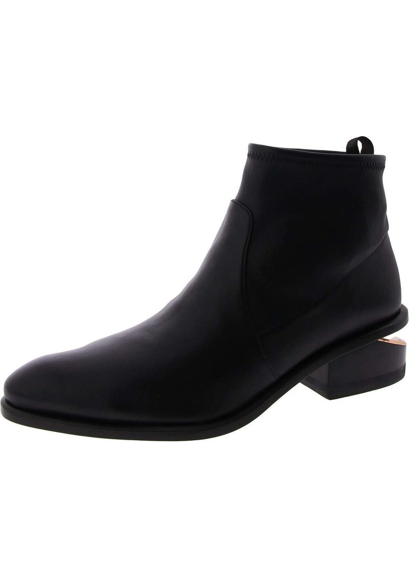 Alexander Wang Womens Leather Cut-Out Ankle Boots