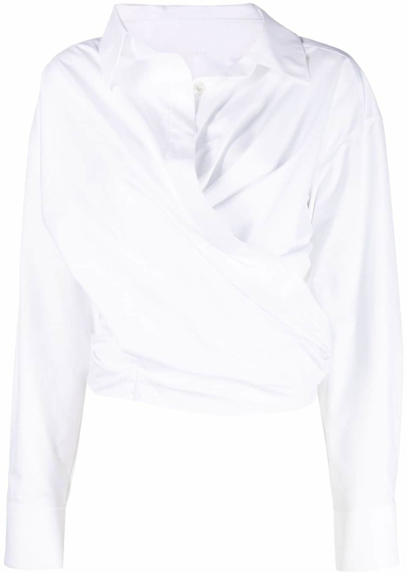 Alexander Wang wrap cotton shirt